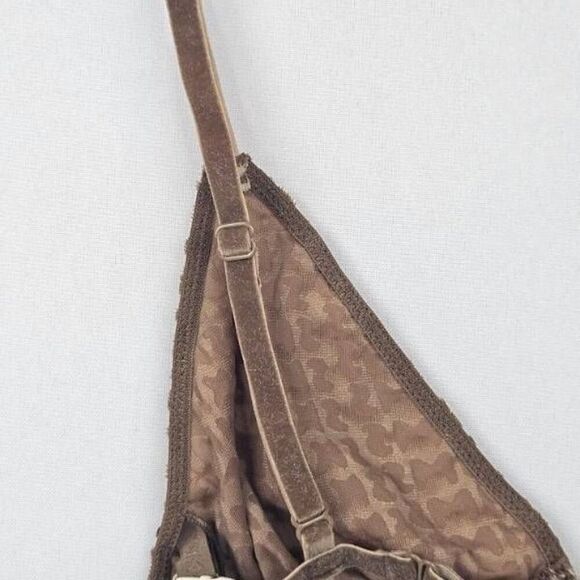 SKIMS TRIANGLE FLOCKED LOGO BRALETTE NWT - Picture 6 of 9